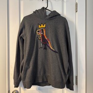 Coach Rexy Gray Hoodie with Colorful Dinosaur! 🦖 Medium